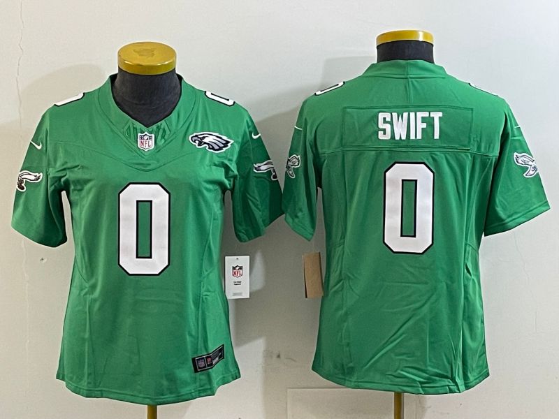 Youth Philadelphia Eagles #0 Swift Green three generations 2025 Nike Vapor Limited NFL Jersey style 3->youth nfl jersey->Youth Jersey